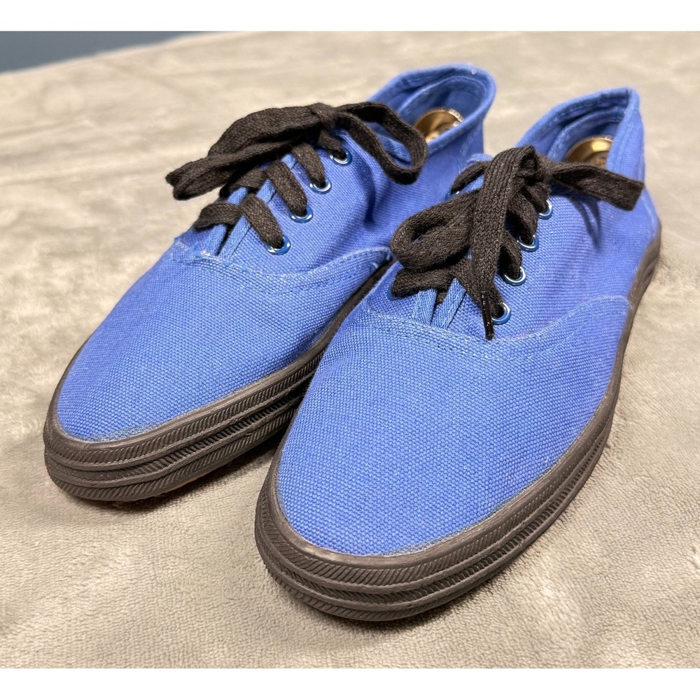 Trend Basics Sneakers Womens 7 Blue Canvas Lace Up Low Top Casual
